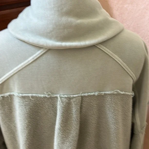 Free People Jordan Slouchy Jacket in washed military green. - Picture 10 of 13